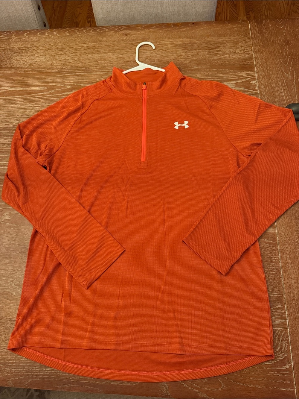 NWOT Under Armour Men’s Orange 1/4 Zip Performance Pullover